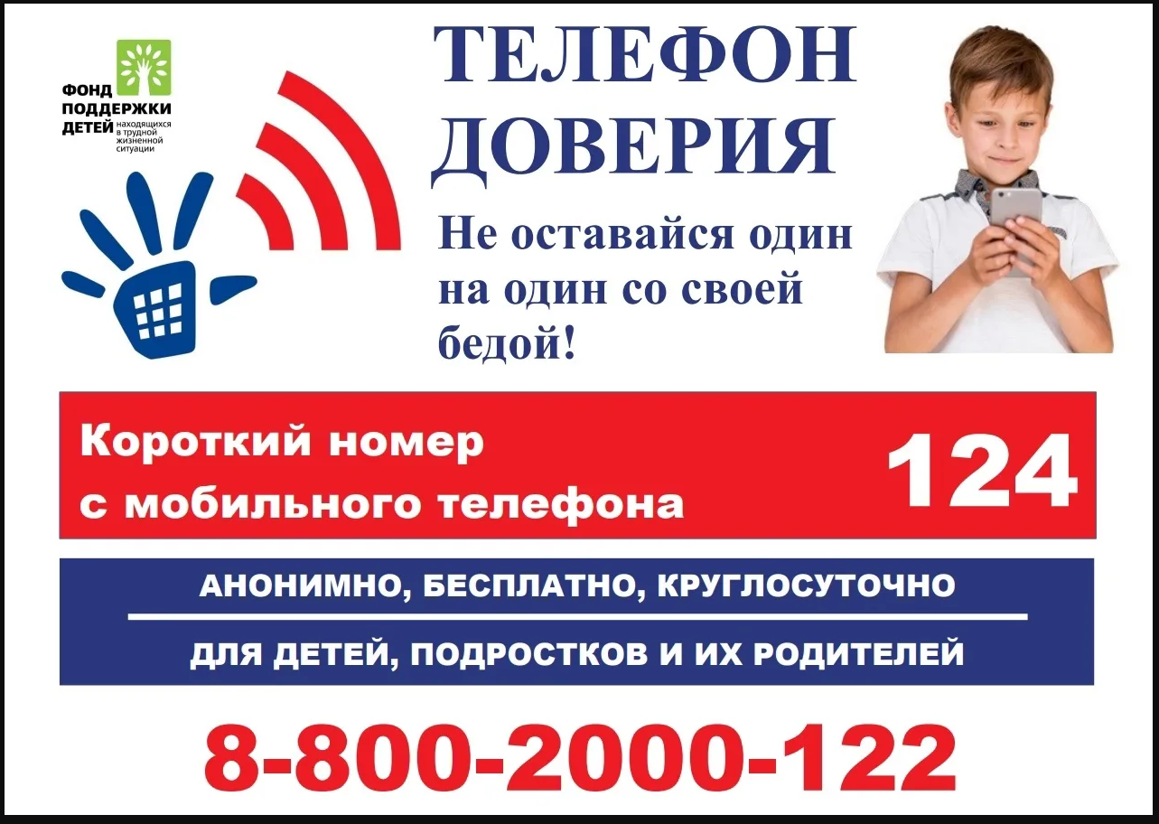 Неделя информирования о Детском телефоне доверия.
